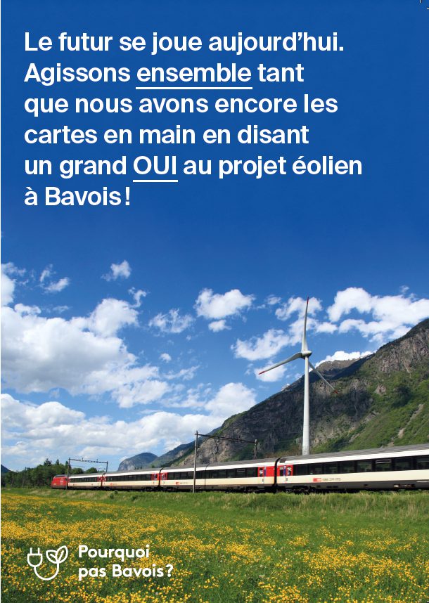 On en parle – Nous sommes en faveur du projet éolien à Bavois